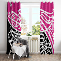 All Pink New Zealand Kowhai Ngutukak Window Curtain - Polynesian Pride