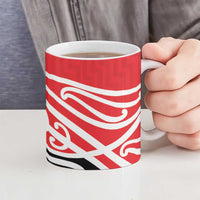 All Red New Zealand Kowhai Ngutukak Ceramic Mug - Polynesian Pride