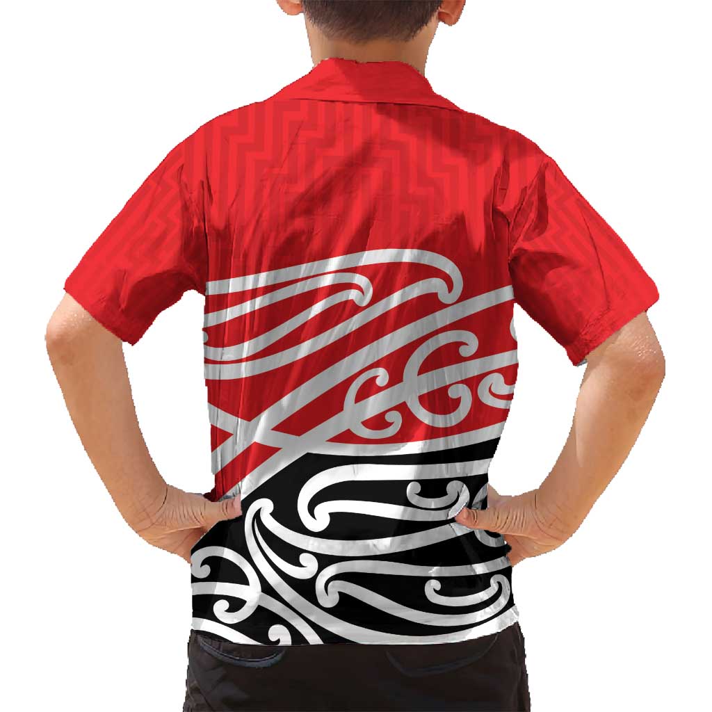 All Red New Zealand Kowhai Ngutukak Family Matching Puletasi and Hawaiian Shirt - Polynesian Pride