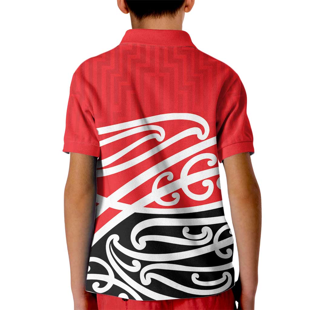 All Red New Zealand Kowhai Ngutukak Kid Polo Shirt - Polynesian Pride