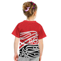 All Red New Zealand Kowhai Ngutukak Kid T Shirt - Polynesian Pride