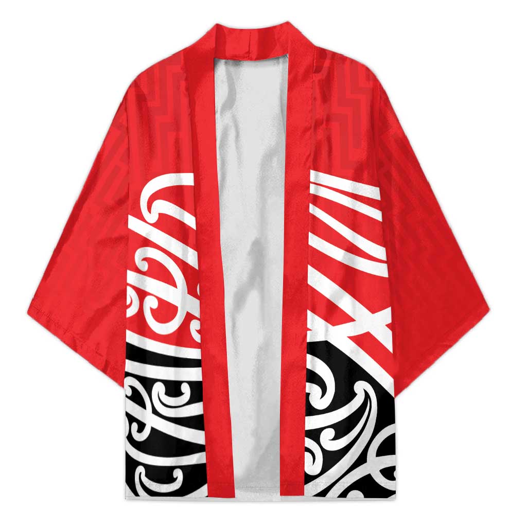 All Red New Zealand Kowhai Ngutukak Kimono - Polynesian Pride
