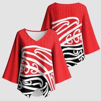 All Red New Zealand Kowhai Ngutukak Kimono Sleeve Blouse - Polynesian Pride