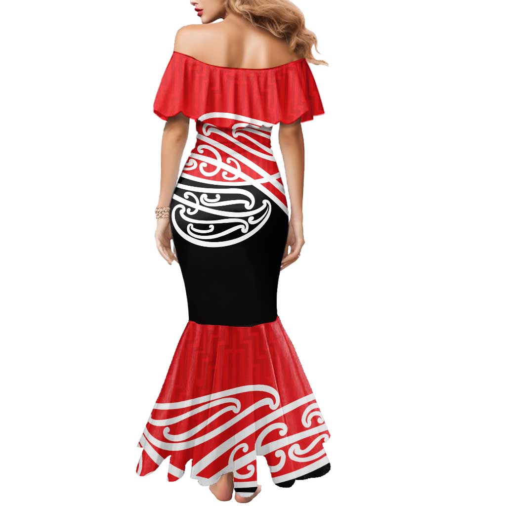All Red New Zealand Kowhai Ngutukak Mermaid Dress - Polynesian Pride
