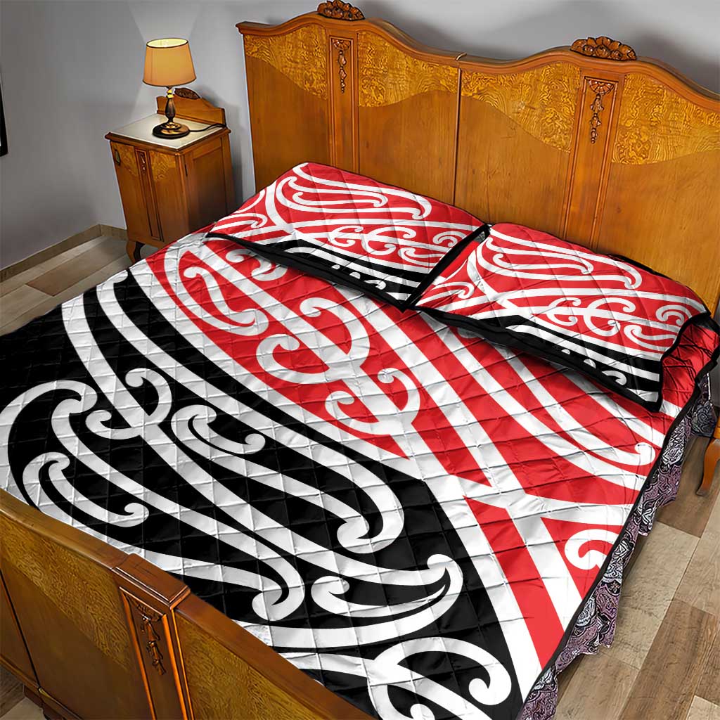 All Red New Zealand Kowhai Ngutukak Quilt Bed Set - Polynesian Pride
