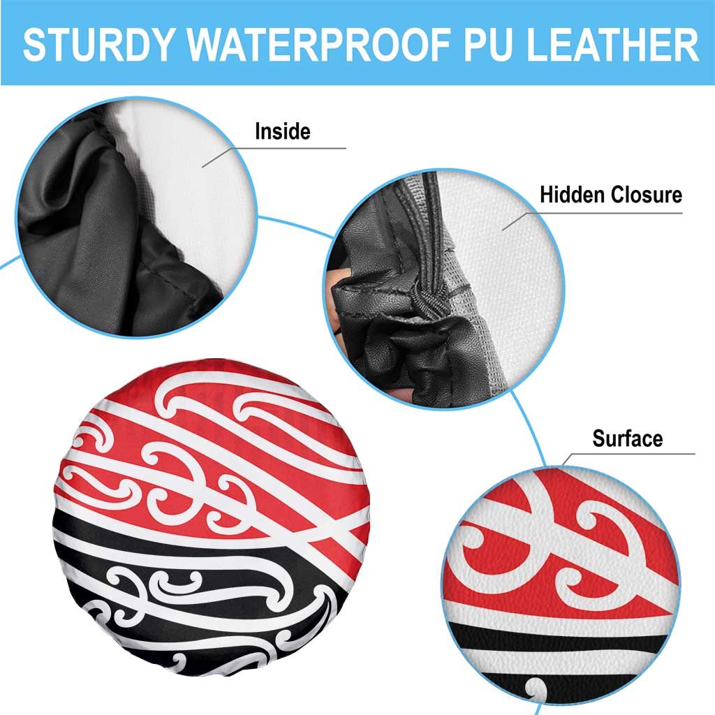 All Red New Zealand Kowhai Ngutukak Spare Tire Cover - Polynesian Pride