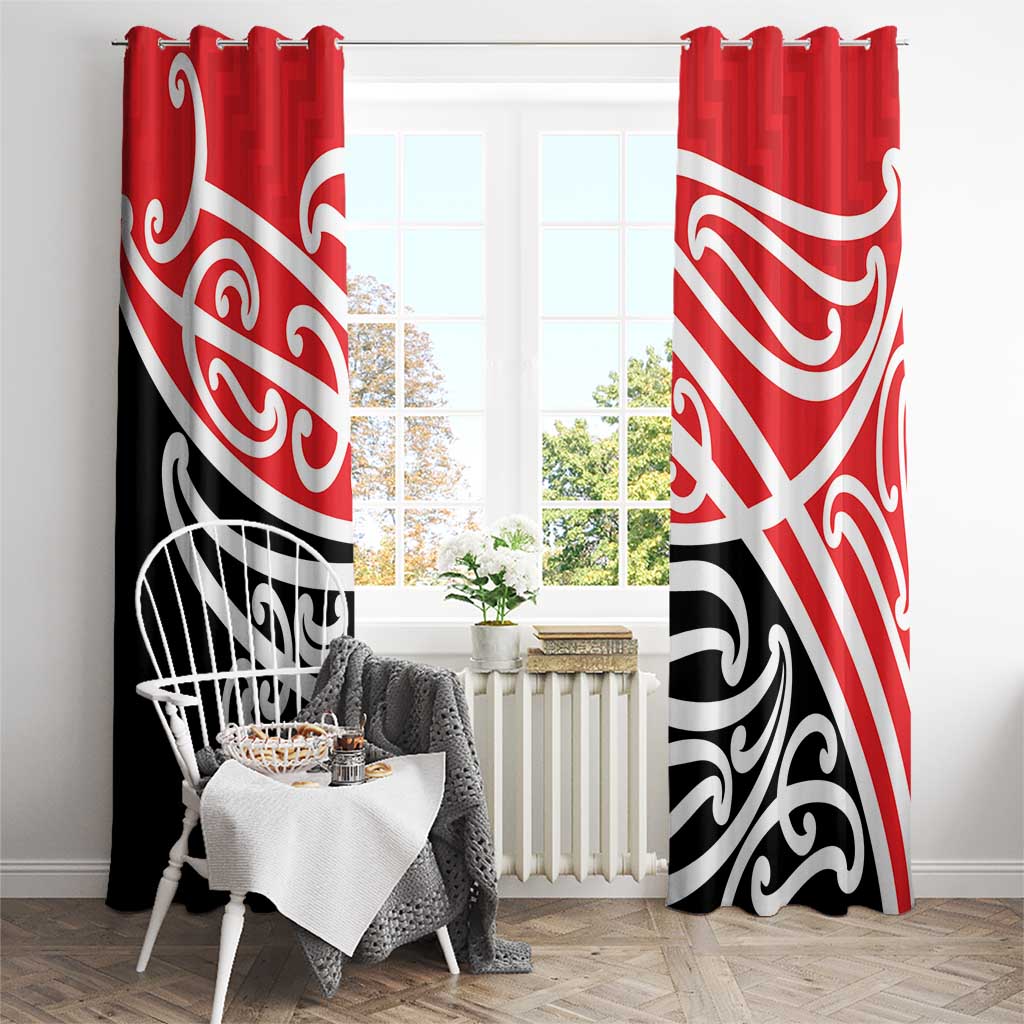 All Red New Zealand Kowhai Ngutukak Window Curtain - Polynesian Pride