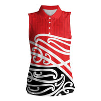 All Red New Zealand Kowhai Ngutukak Women Sleeveless Polo Shirt - Polynesian Pride
