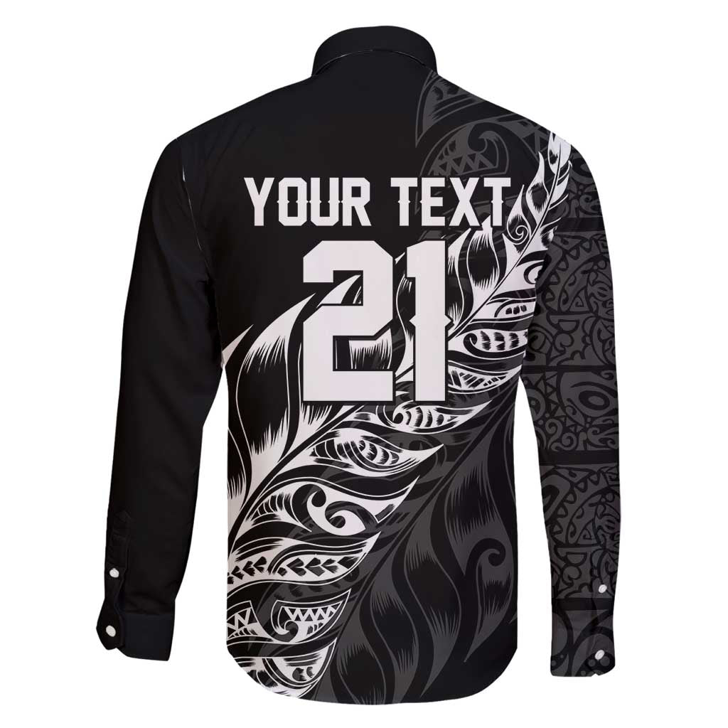 New Zealand Lawn Bowls Custom Family Matching Puletasi and Hawaiian Shirt Black Maori Warrior Tribal Silver Fern - Polynesian Pride