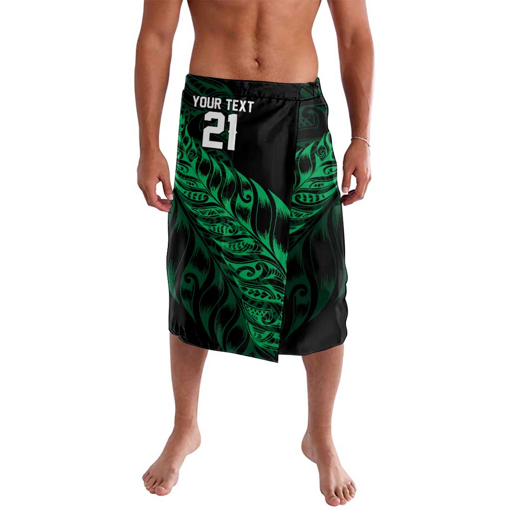 New Zealand Lawn Bowls Custom Lavalava Green Maori Warrior Tribal Silver Fern - Polynesian Pride
