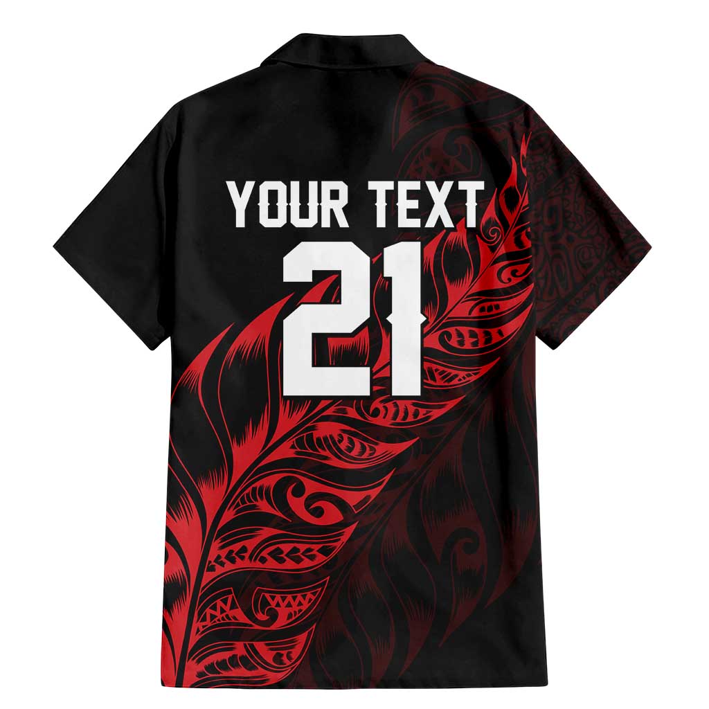 New Zealand Lawn Bowls Custom Family Matching Mermaid Dress and Hawaiian Shirt Red Maori Warrior Tribal Silver Fern - Polynesian Pride