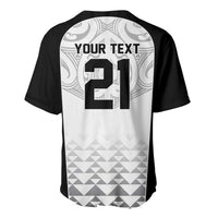 World Football 2026 New Zealand Custom Baseball Jersey All White Fern Maori Tribal LT9 - Polynesian Pride