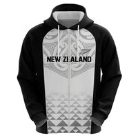World Football 2026 New Zealand Custom Hoodie All White Fern Maori Tribal LT9 - Polynesian Pride