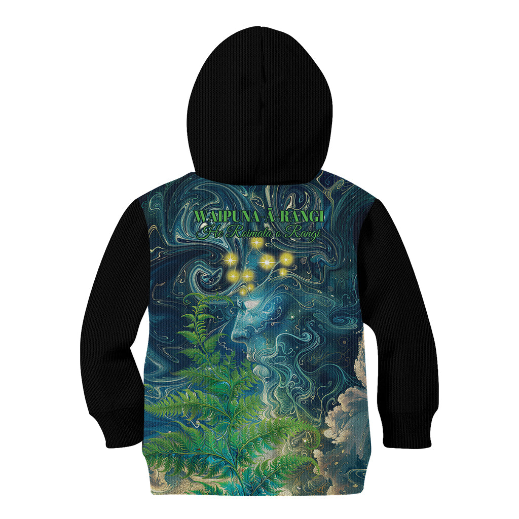 New Zealand Matariki Waipuna-a-rangi Kid Hoodie He Roimata o Rangi