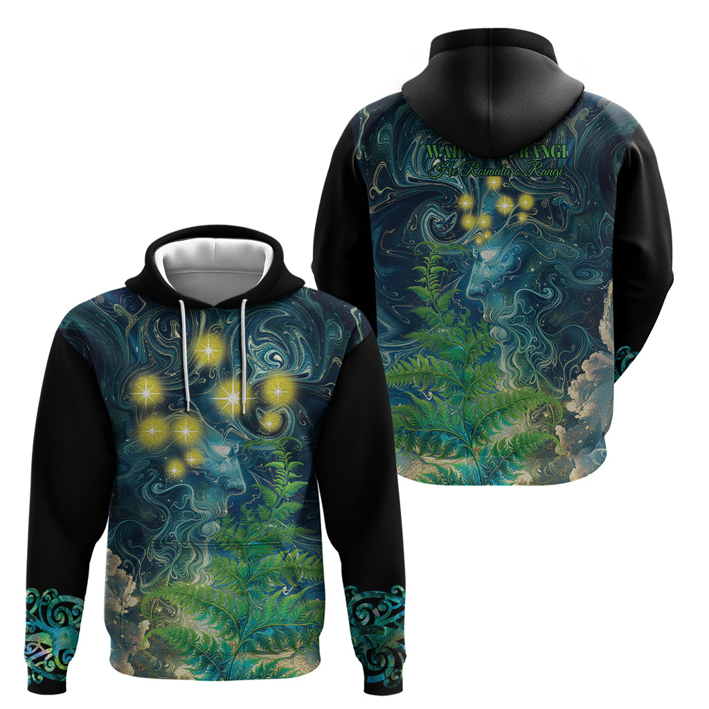 New Zealand Matariki Waipuna-a-rangi Zip Hoodie He Roimata o Rangi