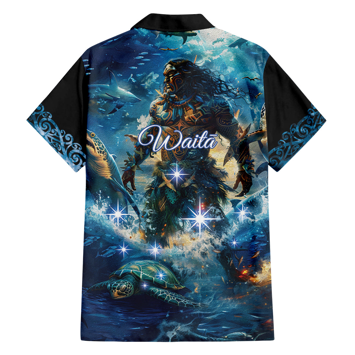 New Zealand Matariki Waita Family Matching Off Shoulder Short Dress and Hawaiian Shirt The Way Of The Water