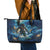 New Zealand Matariki Waita Leather Tote Bag The Way Of The Water