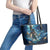 New Zealand Matariki Waita Leather Tote Bag The Way Of The Water