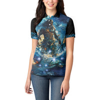New Zealand Matariki Waita Women Polo Shirt The Way Of The Water LT9 - Polynesian Pride