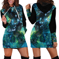 New Zealand Matariki Waiti Hoodie Dress The Beginnings Of Life LT9 - Polynesian Pride