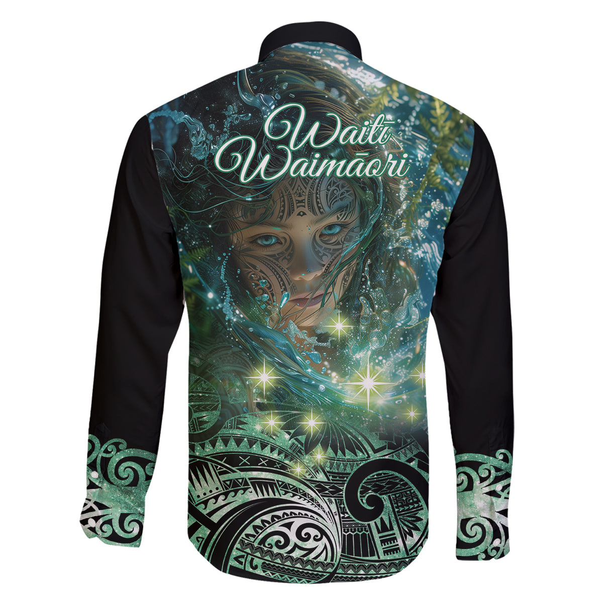 New Zealand Matariki Waiti Family Matching Off Shoulder Maxi Dress and Hawaiian Shirt Waimāori and The Origin Of Life