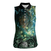 New Zealand Matariki Waiti Women Sleeveless Polo Shirt Waimāori and The Origin Of Life