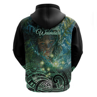 New Zealand Matariki Waiti Zip Hoodie Waimori and The Origin Of Life LT9 - Polynesian Pride