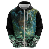 New Zealand Matariki Waiti Zip Hoodie Waimori and The Origin Of Life LT9 - Polynesian Pride
