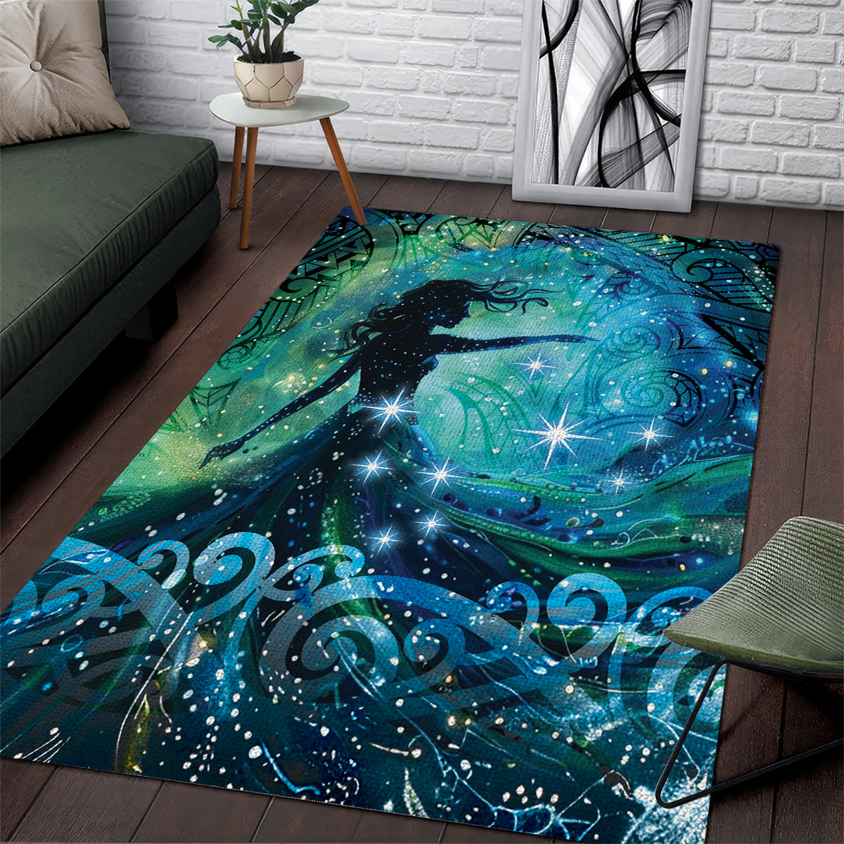 New Zealand Matariki Hiwa-i-te-rangi Area Rug Titiro ki nga Whetu Wishing Star