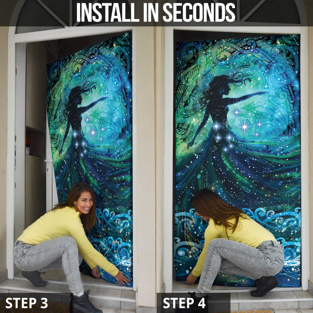 New Zealand Matariki Hiwa-i-te-rangi Door Cover Titiro ki nga Whetu Wishing Star - Polynesian Pride