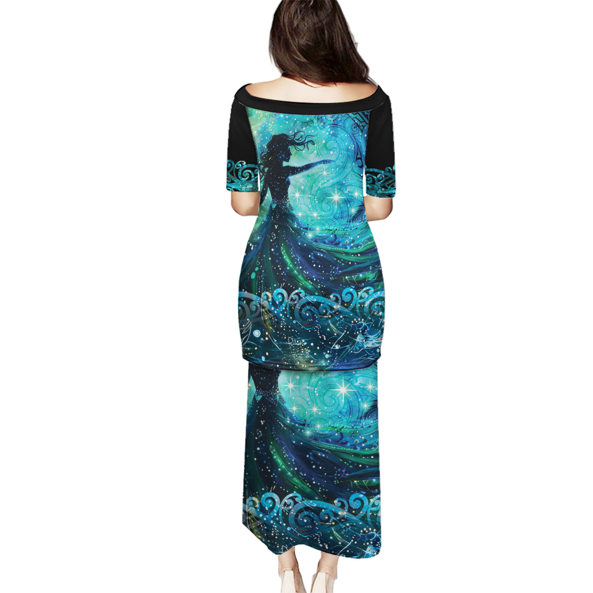 New Zealand Matariki Hiwa-i-te-rangi Family Matching Puletasi and Hawaiian Shirt Titiro ki nga Whetu Wishing Star LT9 - Polynesian Pride