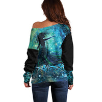 New Zealand Matariki Hiwa-i-te-rangi Off Shoulder Sweater Titiro ki nga Whetu Wishing Star LT9 - Polynesian Pride