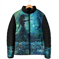 New Zealand Matariki Hiwa-i-te-rangi Padded Jacket Titiro ki nga Whetu Wishing Star - Polynesian Pride