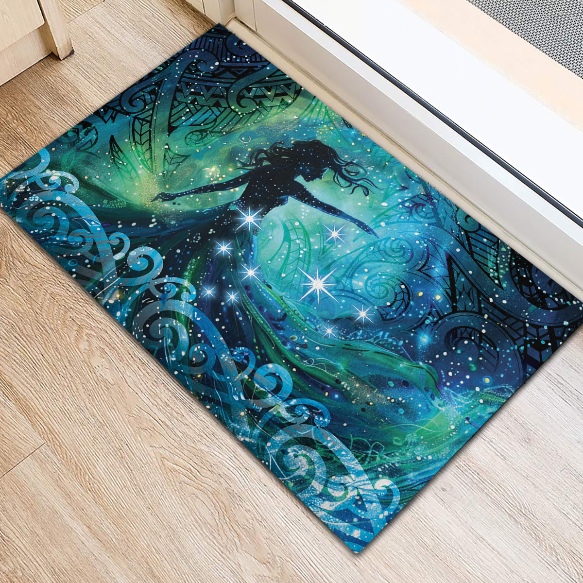 New Zealand Matariki Hiwa-i-te-rangi Rubber Doormat Titiro ki nga Whetu Wishing Star LT9 - Polynesian Pride