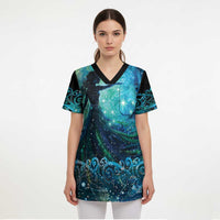 New Zealand Matariki Hiwa-i-te-rangi Scrub Top Titiro ki nga Whetu Wishing Star - Polynesian Pride