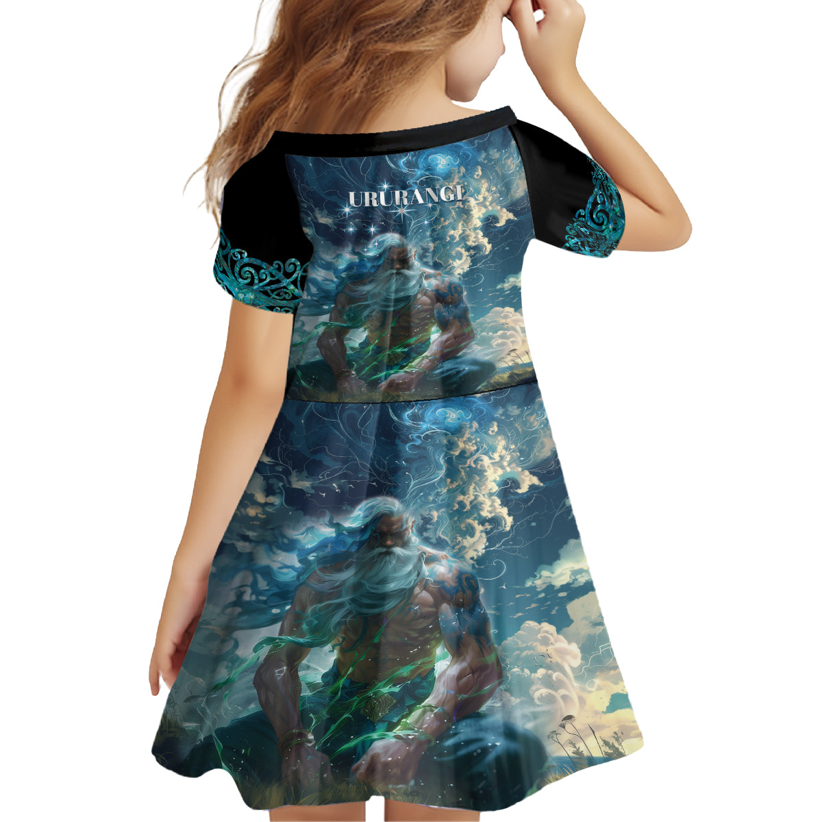 New Zealand Matariki Ururangi Family Matching Puletasi and Hawaiian Shirt The Murmur Of The Wind LT9 - Polynesian Pride