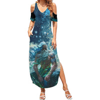 New Zealand Matariki Ururangi Family Matching Summer Maxi Dress and Hawaiian Shirt The Murmur Of The Wind
