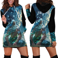 New Zealand Matariki Ururangi Hoodie Dress The Murmur Of The Wind LT9 - Polynesian Pride