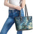 New Zealand Matariki Ururangi Leather Tote Bag The Murmur Of The Wind