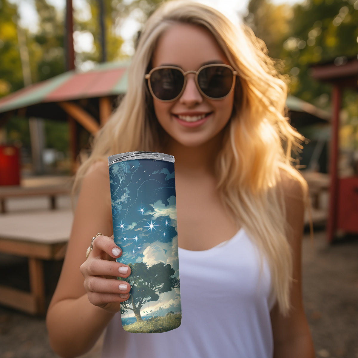 New Zealand Matariki Ururangi Skinny Tumbler The Murmur Of The Wind