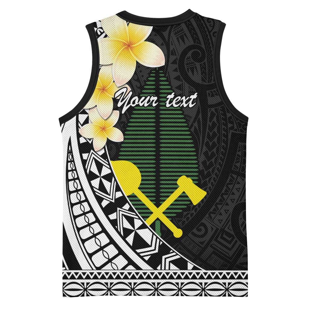 Alo Chiefdom Wallis and Futuna Personalized Basketball Jersey Frangipani Flowers Polynesian Pattern - Polynesian Pride