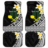 Alo Chiefdom Wallis and Futuna Personalized Car Mats Frangipani Flowers Polynesian Pattern