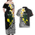 Alo Chiefdom Wallis and Futuna Personalized Couples Matching Off Shoulder Maxi Dress and Hawaiian Shirt Frangipani Flowers Polynesian Pattern