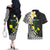 Alo Chiefdom Wallis and Futuna Personalized Couples Matching Off The Shoulder Long Sleeve Dress and Hawaiian Shirt Frangipani Flowers Polynesian Pattern