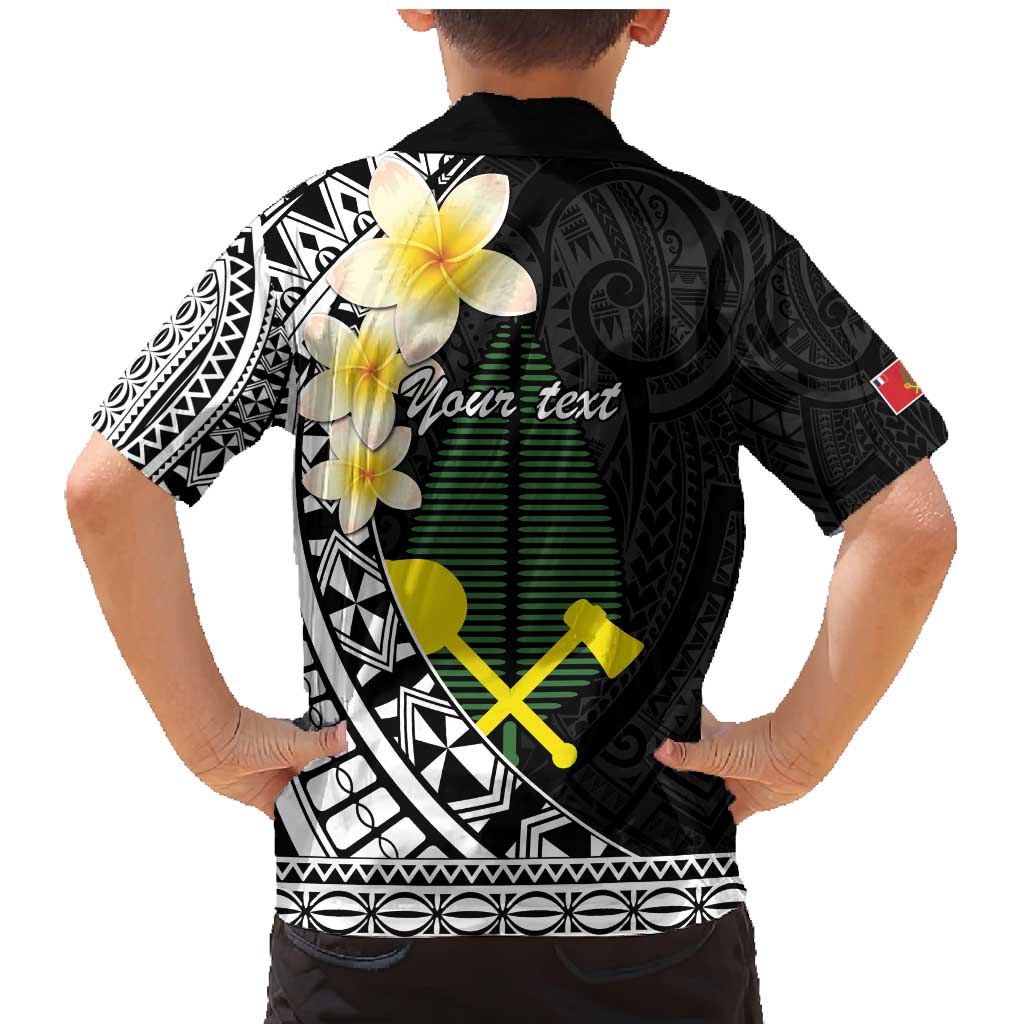 Alo Chiefdom Wallis and Futuna Personalized Family Matching Mermaid Dress and Hawaiian Shirt Frangipani Flowers Polynesian Pattern