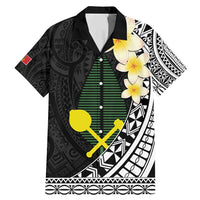 Alo Chiefdom Wallis and Futuna Personalized Family Matching Mermaid Dress and Hawaiian Shirt Frangipani Flowers Polynesian Pattern