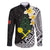Alo Chiefdom Wallis and Futuna Personalized Family Matching Off The Shoulder Long Sleeve Dress and Hawaiian Shirt Frangipani Flowers Polynesian Pattern