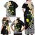 Alo Chiefdom Wallis and Futuna Personalized Family Matching Off Shoulder Maxi Dress and Hawaiian Shirt Frangipani Flowers Polynesian Pattern