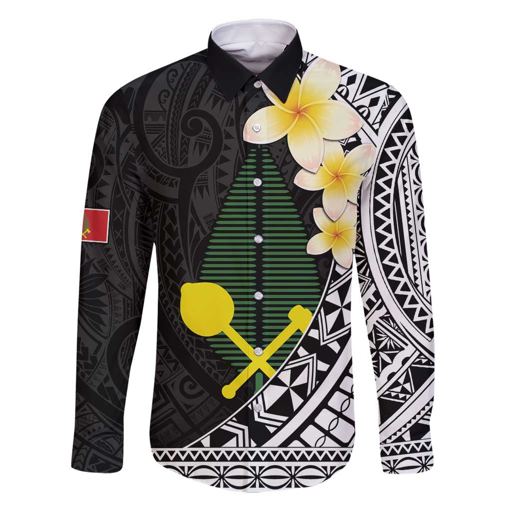 Alo Chiefdom Wallis and Futuna Personalized Family Matching Off Shoulder Short Dress and Hawaiian Shirt Frangipani Flowers Polynesian Pattern