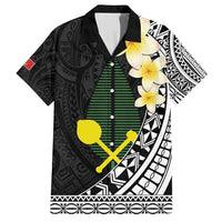 Alo Chiefdom Wallis and Futuna Personalized Family Matching Summer Maxi Dress and Hawaiian Shirt Frangipani Flowers Polynesian Pattern